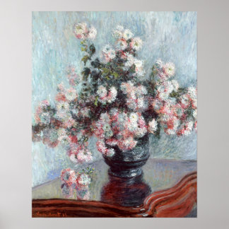 Affiche Chrysanthèmes (1882) par Claude Monet