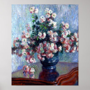 Affiche Chrysanthèmes par Claude Monet