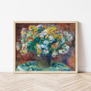 Affiche Chrysanthèmes   Renoir