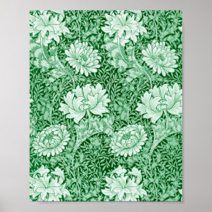 Affiche Chrysanthemum Green, William Morris