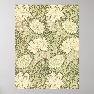 Affiche Chrysanthemum Motif William Morris 1877