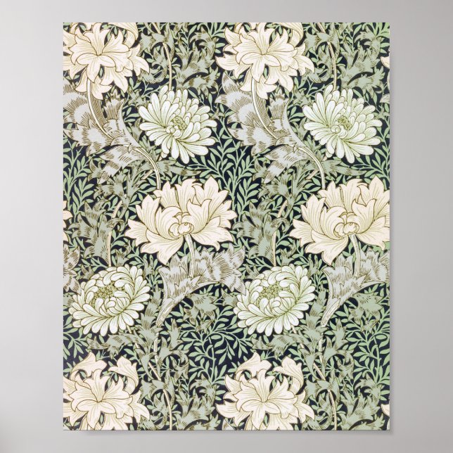 Affiche Chrysanthemum, William Morris (Devant)