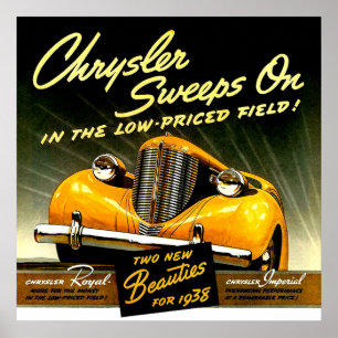 Affiche Chrysler 1938