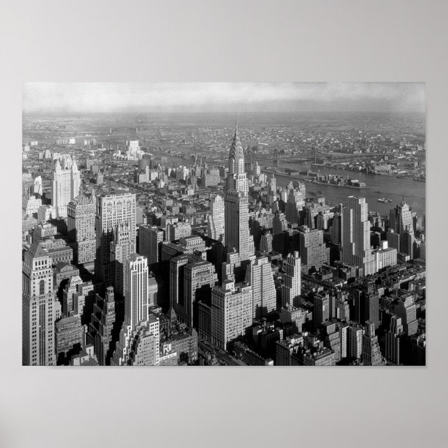 Affiche Chrysler Building - Manhattan Skyline - 1932 (Devant)
