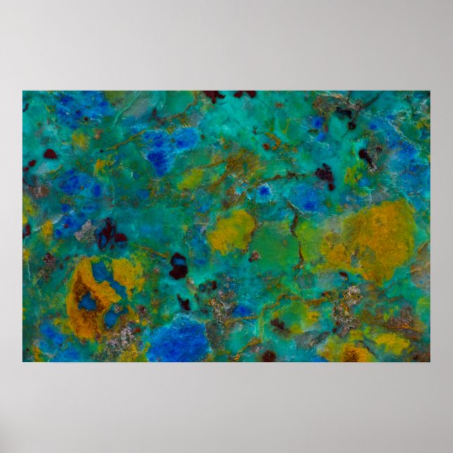 Affiche Chrysocolla de Blue Cliff (Devant)