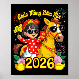 Affiche Chuc Mung Nam Moi Nouvel An lunaire vietnamien Tet