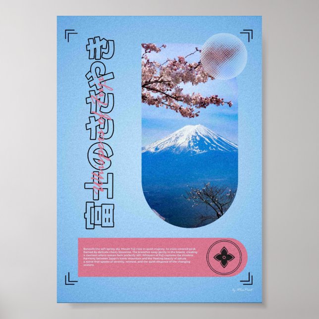 Affiche Chuchotements de Fuji – Mont Fuji & Sakura (Devant)