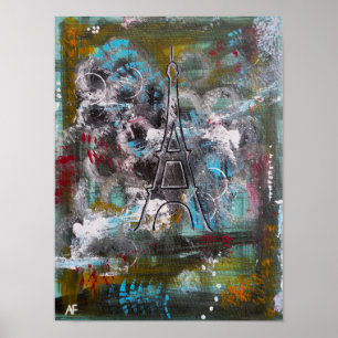 Affiche Chuchotements de Paris Peinture d'Alfred Fox