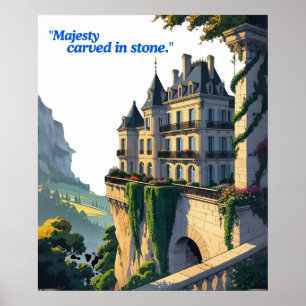 Affiche "Chuchotements du Château – Ligne Élégante de Pala