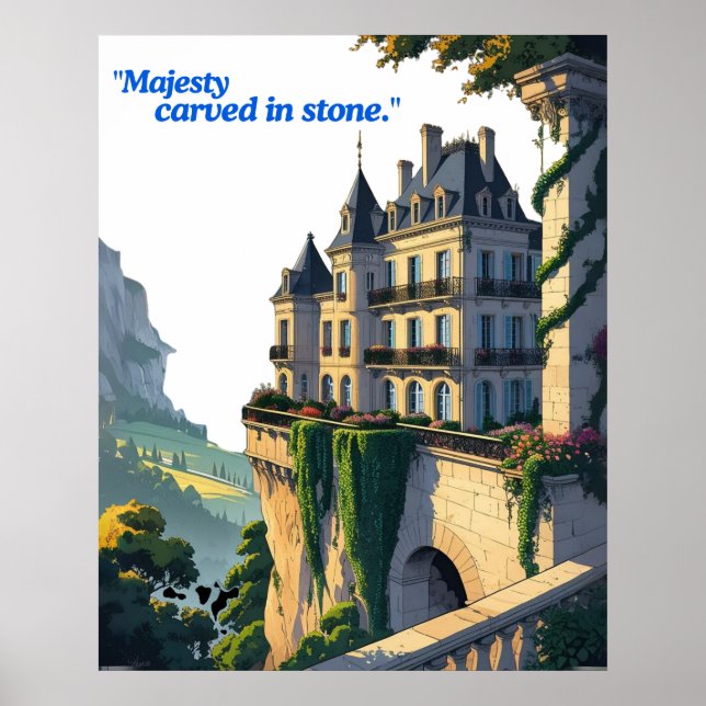 Affiche "Chuchotements du Château – Ligne Élégante de Pala (Devant)
