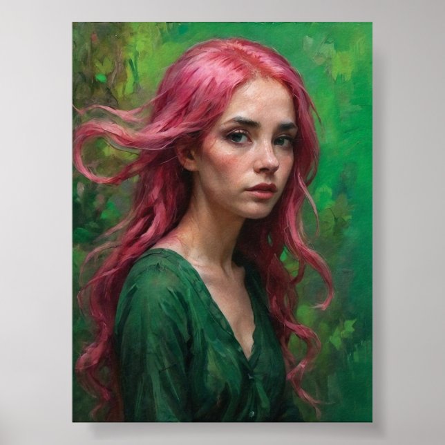 Affiche Chuchotements en rose et vert (Devant)
