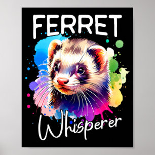 Affiche Chuchoteur de furet Comfort Colors pour adultes po