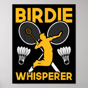 Affiche Chuchoteur de volant de badminton navette