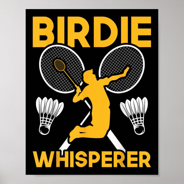 Affiche Chuchoteur de volant de badminton navette  (Devant)