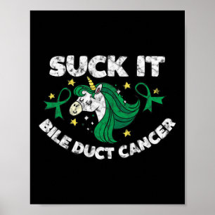 Affiche Chuck It Bile Duct Cancer Fun Citation Avec Unicor
