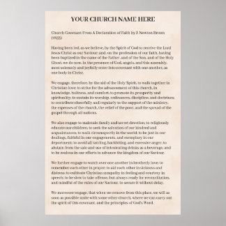 Affiche Church Covenant 
