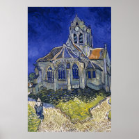 Church in Auvers by Van Gogh Painting Art