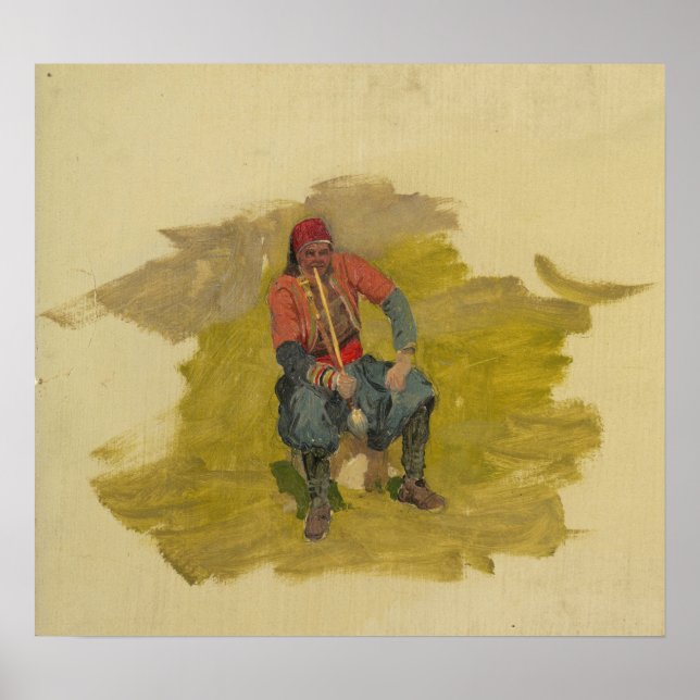 Affiche Church - Near East Man Donkey 1868 (Devant)