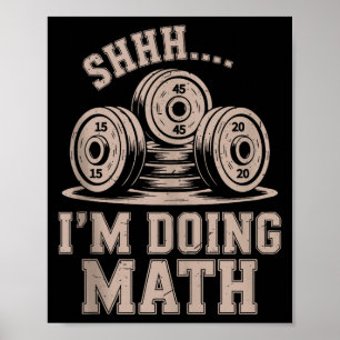 Affiche Chut je fais des maths Drôle de gym chrétien Worko