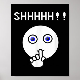 Affiche Chut ! ! ! Soyez Tranquille, Drôle Tee - shirt Arr
