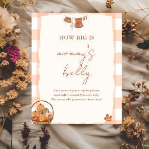Affiche Chute amoureuse Baby shower du ventre de maman