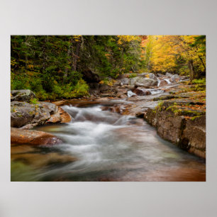 Affiche Chute au Jefferson Brook, New Hampshire