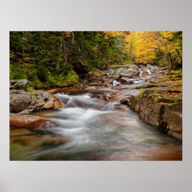 Affiche Chute au Jefferson Brook, New Hampshire (Devant)