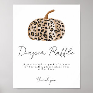 Affiche Chute Baby shower Déchets Raffin