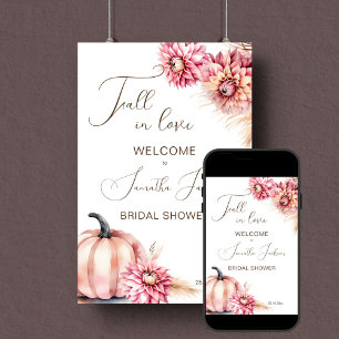 Affiche Chute d'amour boho signe de bienvenue