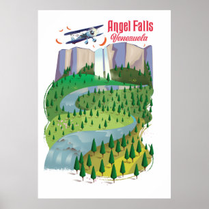 Affiche Chute d'Ange Venezuela