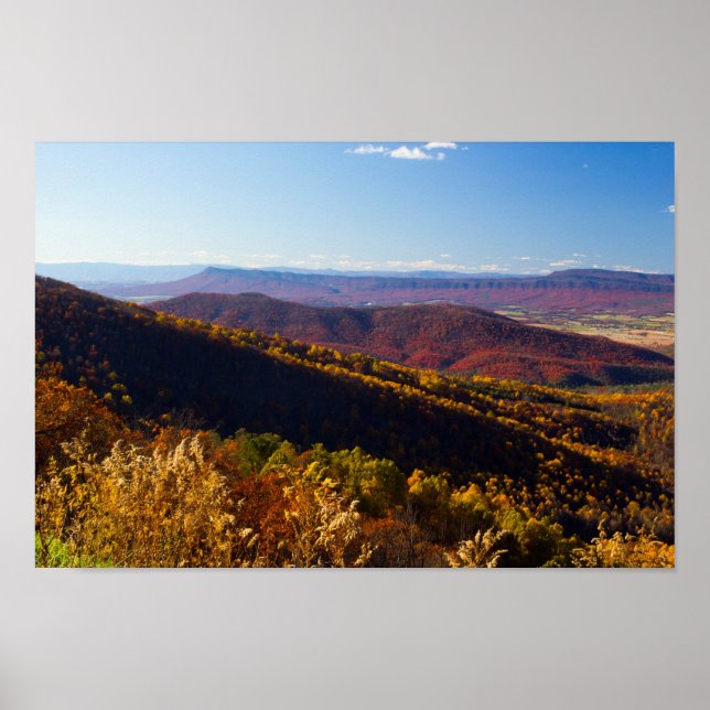 Affiche Chute dans la vallée de Shenandoah, Virginie (Devant)