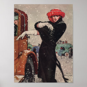 Affiche chute de neige