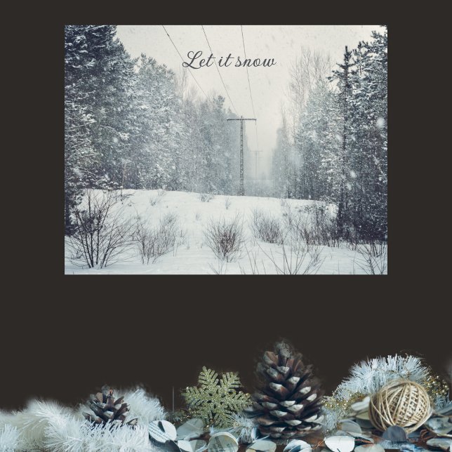 Affiche Chute de neige du soir (Créateur téléchargé)