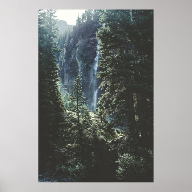 AFFICHE CHUTE D'EAU À TELLURIDE (Devant)