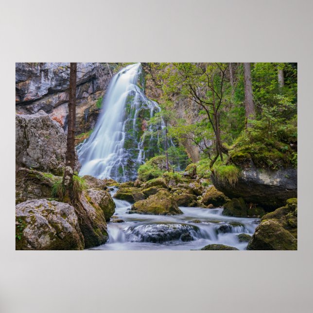 Affiche Chute d'eau de Gollinger Wasserfall, Autriche (Devant)