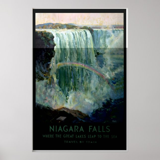 Affiche Chute d'eau des chutes du Niagara Canada États-Uni (Devant)