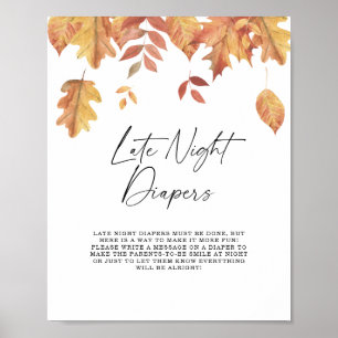 Affiche Chute des feuilles Late night couches jeu