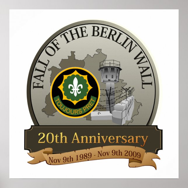 Affiche Chute du mur - 2e RCA (Devant)