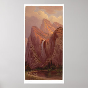 Affiche Chute du Voile nuptiale, vallée de Yosemite (0128A