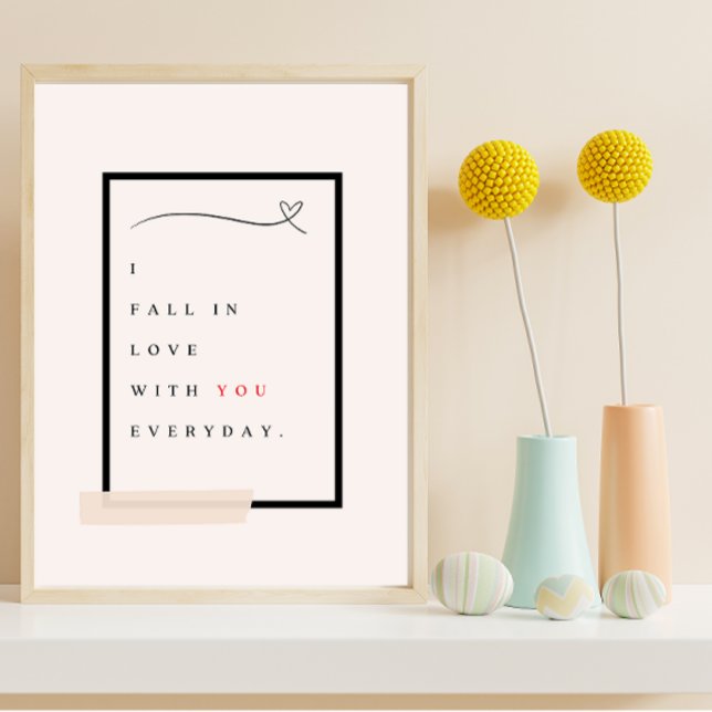 Affiche Chute en love (Créateur téléchargé)