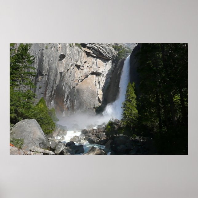 Affiche Chute inférieure de Yosemite au sentier de Lower Y (Devant)