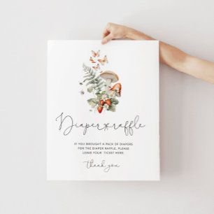 Affiche Chute petit champignon boisé diaper signe de tombo
