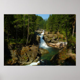 Affiche Chutes d'argent au Parc national du mont Rainier