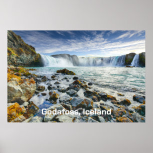 Affiche Chutes de Godafoss, Islande