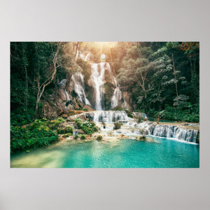 Affiche Chutes de Kuang Si Luang Prabang