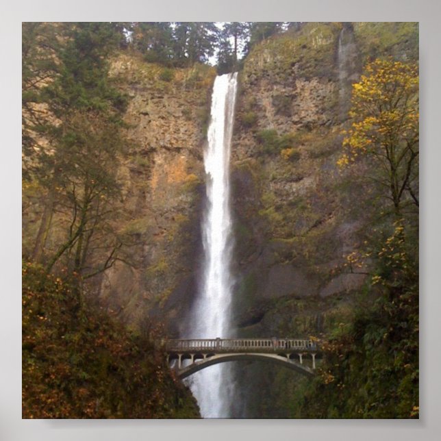 Affiche Chutes de Multnomah, Oregon (Devant)
