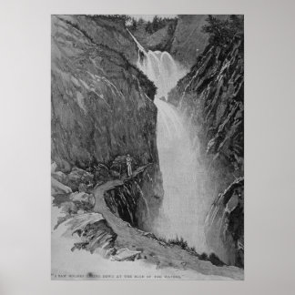 Affiche Chutes de Reichenbach - Sidney Paget