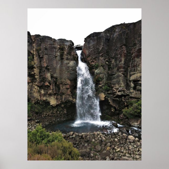 Affiche Chutes de Taranaki (Devant)