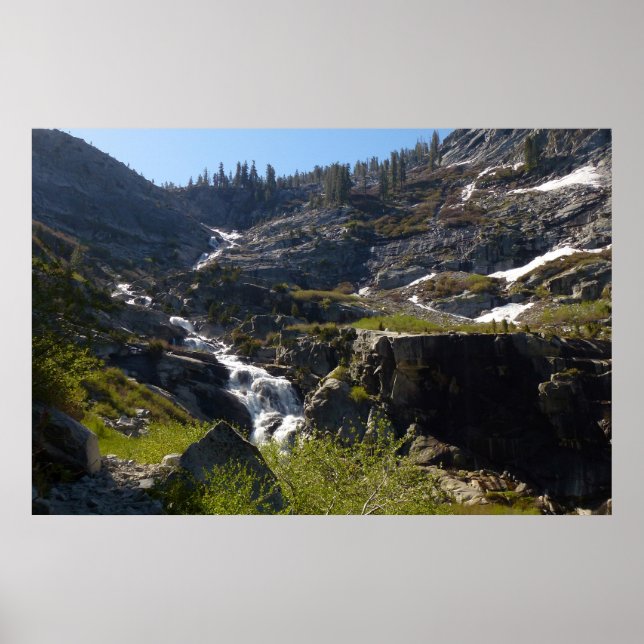 Affiche Chutes de Tokopah I dans le parc national de Sequo (Devant)