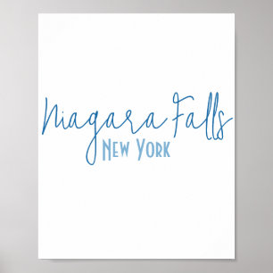 Affiche Chutes du Niagara, Cadeau Souvenir de New York
